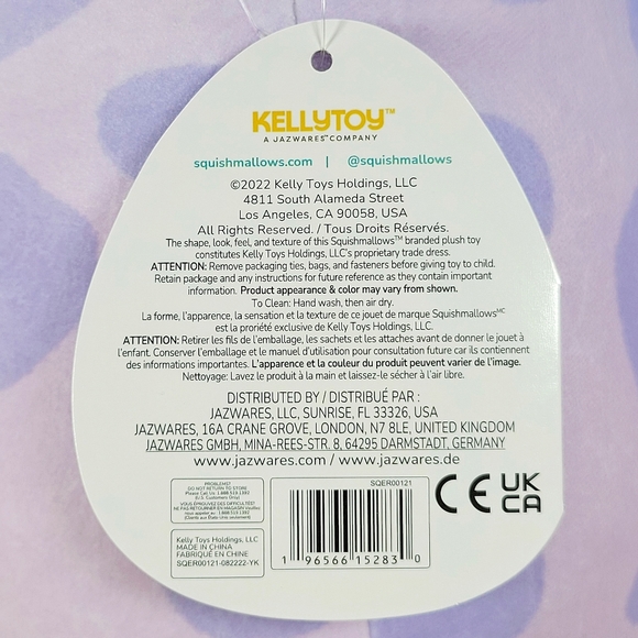 Squishmallow Pammy the Purple Pig 11" UltraSoft Easter Farm Pal Toy Plush NWT - Picture 6 of 6